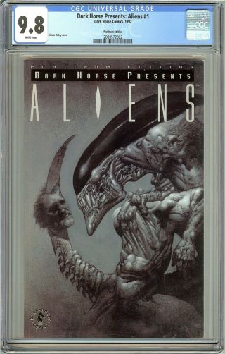 Dark Horse Presents Aliens 1 Cgc 9.  8 White Pages 2009572002 Platinum Edition
