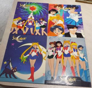 Sailor Moon Folders Set Of 4 From 1995 Naoko Takeuchi/toei Animation