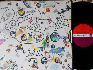 Led Zeppelin " Led Zeppelin Iii " (atlantic) Uk 1970 - Early Pressing Not 1st