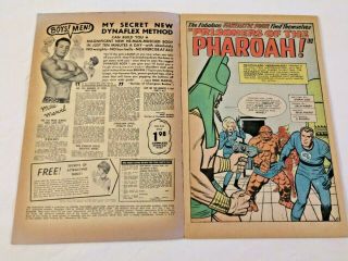Fantastic Four 19 1963 1st app of Rama Tut Lee Kirby House ads for X - Men 1 3