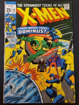 The X - Men 72 (1971) 5.  5 Marvel Comics 1st Print