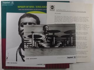 Emil Richards Spirit Of 1976 Impulse/abc Lp Nm Gatefold Promo W/ Press Kit