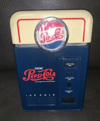 Pepsi Cola Coin Sorter Mini Vending Machine Collectible From 1996