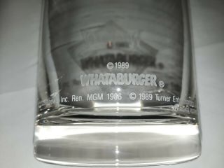 The Wizard of Oz 50th Anniversary Whataburger 1989 Collector Glasses SET OF 2 2