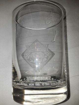 The Wizard of Oz 50th Anniversary Whataburger 1989 Collector Glasses SET OF 2 3