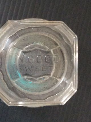 Vintage Antique Country Store Glass Candy Counter Necco Sweet Jar Cover Boston