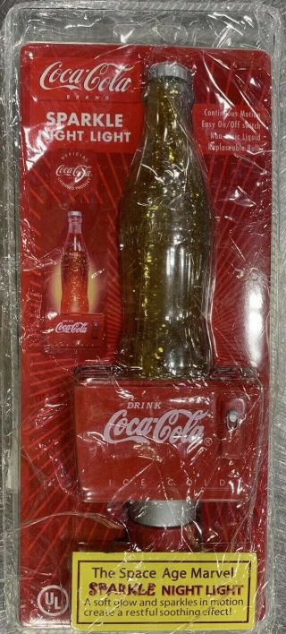 Vintage Coca - Cola Coke Sparkle Night Light Space Age Marvel