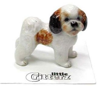 ➸ Little Critterz Dog Miniature Figurine Shih Tzu Sultan