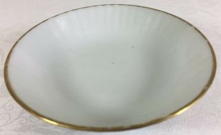 Chinese Blue & White Dish & Bowl 18th C.  later Gilding A/F 7