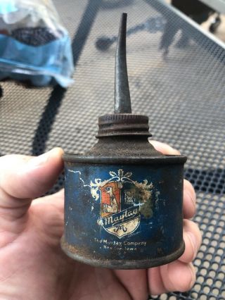 Antique / Vintage The Maytag Co Newton Iowa Oil Can Small Oiler Collectible