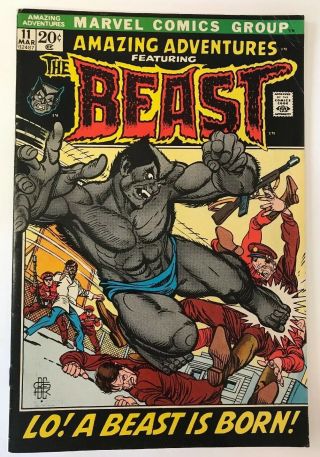 Adventures 11 Marvel Comics 1972 1st Beast App.  Mutated X - Men Fn