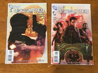 Uncharted Comic Based On Video Game Rare Issues 1 - 2 Dc Comics 2012