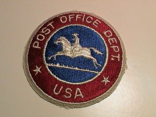 Usps United States Postal Service Post Office Pony Express Mail Carrier Patches