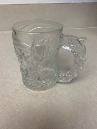 Vintage 1995 Mcdonalds Batman Forever Glass Collector Coffee Mug