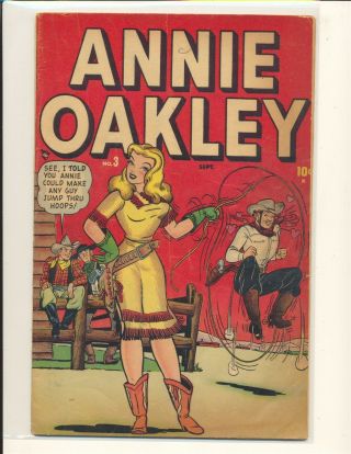 Annie Oakley 3 G/vg Cond.  Piece Out Of Page 1