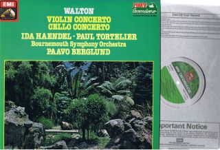 Emi Esd 1077631 Uk Nm Ida Haendel & Tortelier - Walton Violin & Cello Concertos