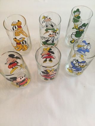 Vintage Pepsi Collector Series Walt Disney Glasses,  Set Of (6)