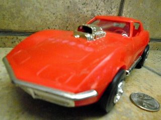 1970 ' s - Little red Corvette - plastic toy car from PROCESSED PLASTICS CO. 2