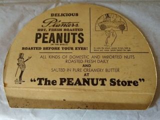 Vintage Planters Peanuts Mr Peanuts Shelf Talker Store Display Hard - to - find 2