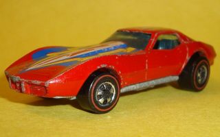 Vintage 1975 Hot Wheels Red Line Redline Corvette Stingray