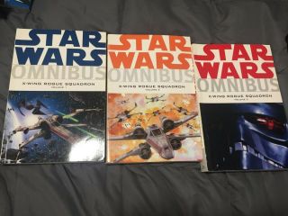 Star Wars Omnibus X - Wing Rogue Squadron 1 2 3 Graphic Novel Set - 1st Printing