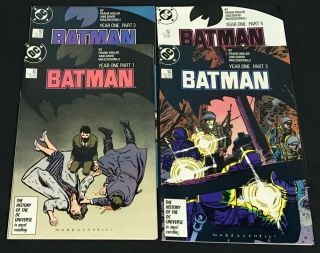 1987 Batman Year One Complete Run / Set Of 4 404 405 406 407 Dc Comics