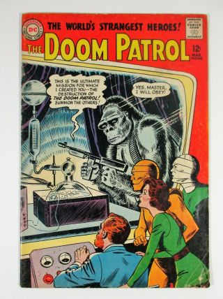 Doom Patrol 86 Vg First App Of Brotherhood Of Evil Dc Comics Key