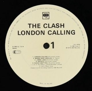Clash - London Calling 2xLP - CBS UK OG Press Poster 2