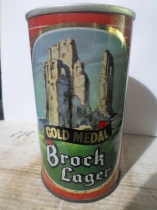 Brock Lager Gold Medal Air Seal / Display Steel Beer Can - [read Description] -
