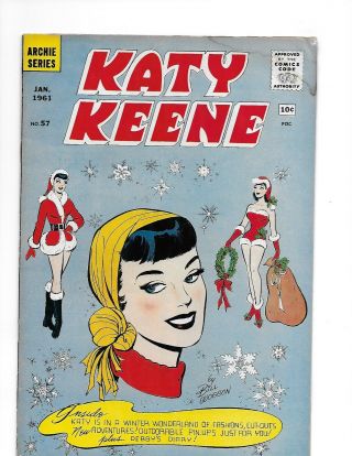 Katy Keene 57 - 1/1961 Fine - Winter Wonderland Of Fashion - Cutouts