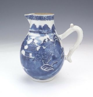Antique Chinese Oriental Porcelain - Hand Painted Blue & White Sparrow Beak Jug