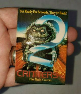 Critters 2 : The Main Course (1988) - Movie Advertising Button