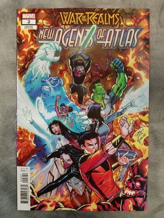 Agents Of Atlas 2 1:25 Ron Lim Variant War Of The Realms 2019