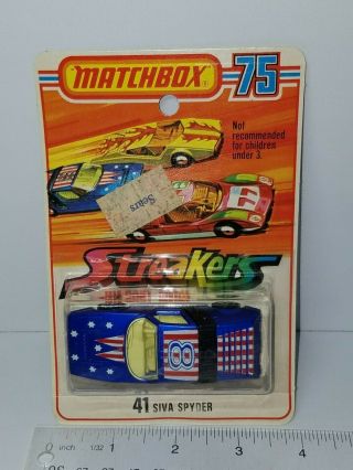 Vintage Matchbox Streakers Siva Spyder No.  41