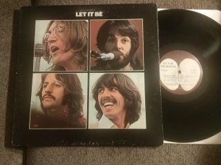 The Beatles Let It Be Orig 1st Press Lp Apple Stereo Nm Gatefold W/inner,  White