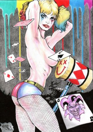 Harley Quinn (09 " X12 ") By Wander Helsing - Ed Benes Studio