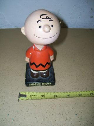 Vintage Charlie Brown Peanuts Comic Strip Bobble Head Nodder Lego Japan