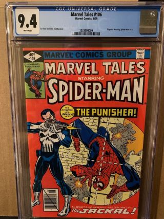Marvel Tales 106 Cgc 9.  4 Reprints Spider - Man 129 Punisher