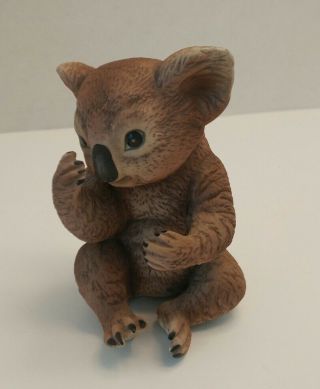 Koala Bear Figurine 1979 Rj Brown R.  S.  L.  Vintage 4.  5 " Tall