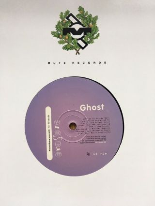 Erasure Ghost 12” Ultra Rare Promo Vinyl One Sided Black Label Pl12mute166