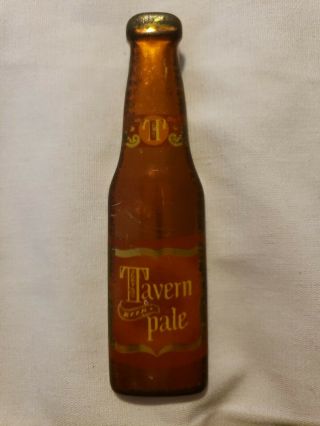 Vintage Tavern Pale Beer Bottle Opener Metal Advertising Shaped Like Bottle