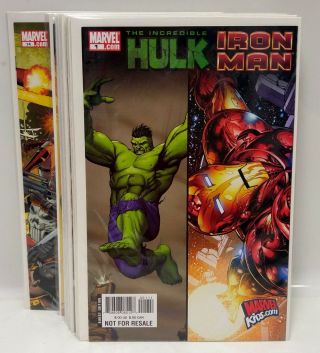 1 - 14 Hulk & Iron Man Marvel Comic Book Set Of 14 - Vf/nm,  (cbset - 124)