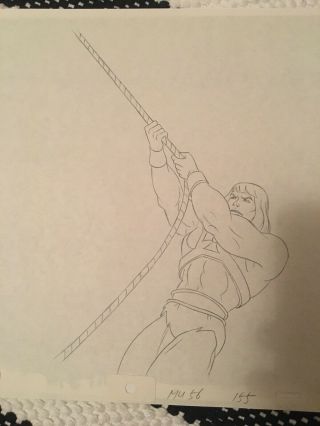 He - Man Masters of the Universe 1980 ' s Production Cel and Line Drawing 3