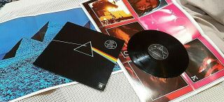 Pink Floyd " Dark Side Of The Moon " 1973 Aus.  Quad.  Nm/mint Vinyl Lp,  2 X Posters