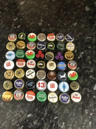 49 Assorted Beer Bottle Tops