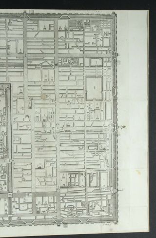 Antique Chinese Map of Beijing,  Engraving,  18th Century 4