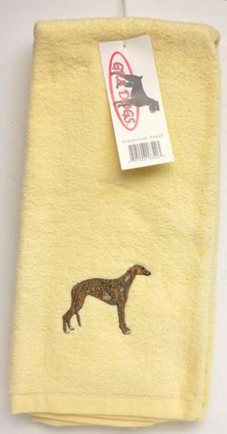Greyhound Dog Tea Towel,  16 In.  X 24 In.  Gr8 Dogs Item 18320