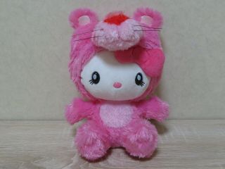 Rare 2011 Japan Usj Limited Hello Kitty Pink Panther Collaboration Plush
