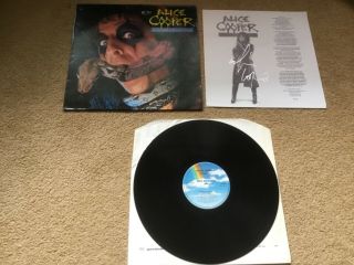 Alice Cooper “constrictor” 1986 U.  K.  Signed Vinyl Lp,  Insert