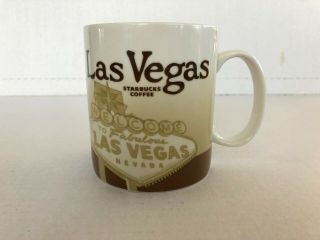 Starbucks City Coffee Mug 16 Oz Las Vegas 2011 Collectors Series Cup Global Icon
